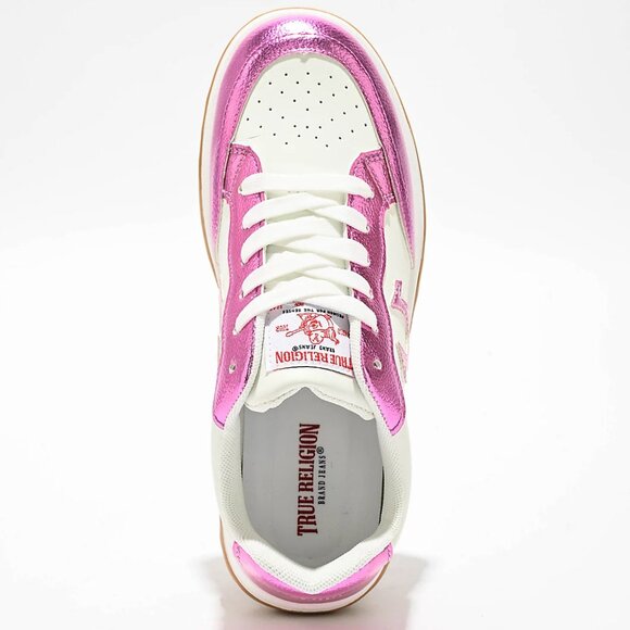 NEW True Religion Karlie Pink & White Shoes pink/white unisex 3J2 - Picture 2 of 7